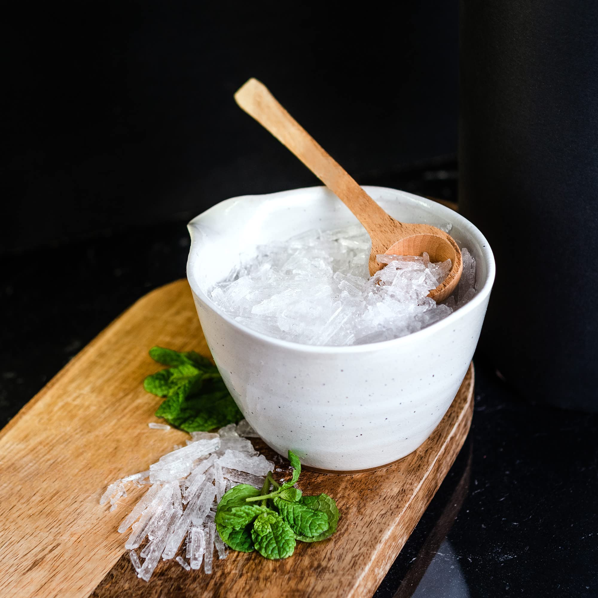 Accesorios Sauna Cristales de Mentol 100g, Cristales para la Sauna para Inhalación | Sauna Infusiones Naturales Libera las Vías Respiratorias y Proporciona un Aroma Intenso | Regalo Sauna