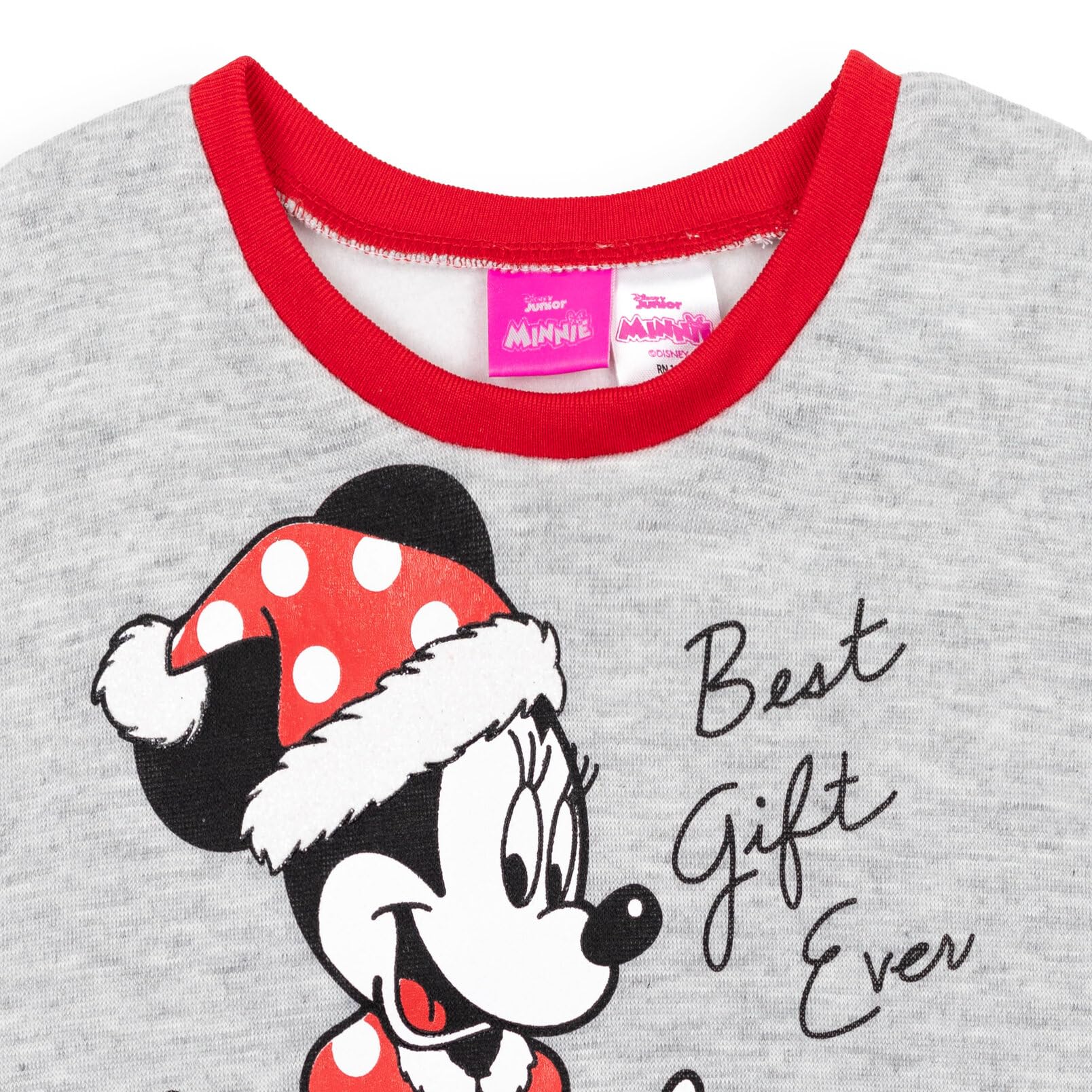 Disney Minnie Mouse zestaw bożonarodzeniowy z polaru z bluzą i legginsami, dla noworodków