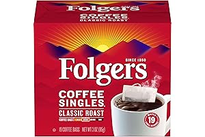 Folgers Coffee Singles Classic Roast: Savor the Allure of Rich, Single Serve Coffee Delights