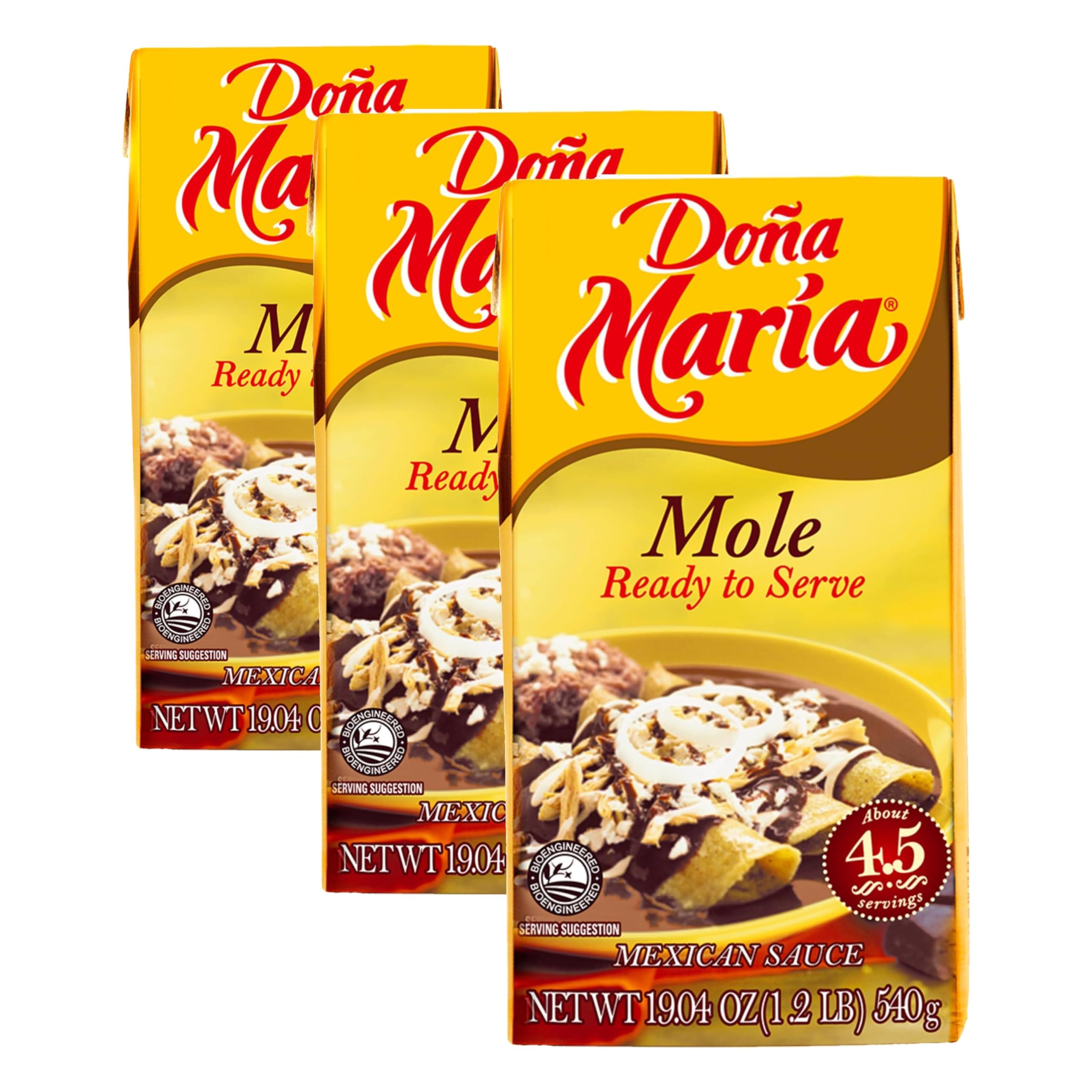 Amazon.com : DONA MARIA Traditional Mole Ready To Serve, 19 oz