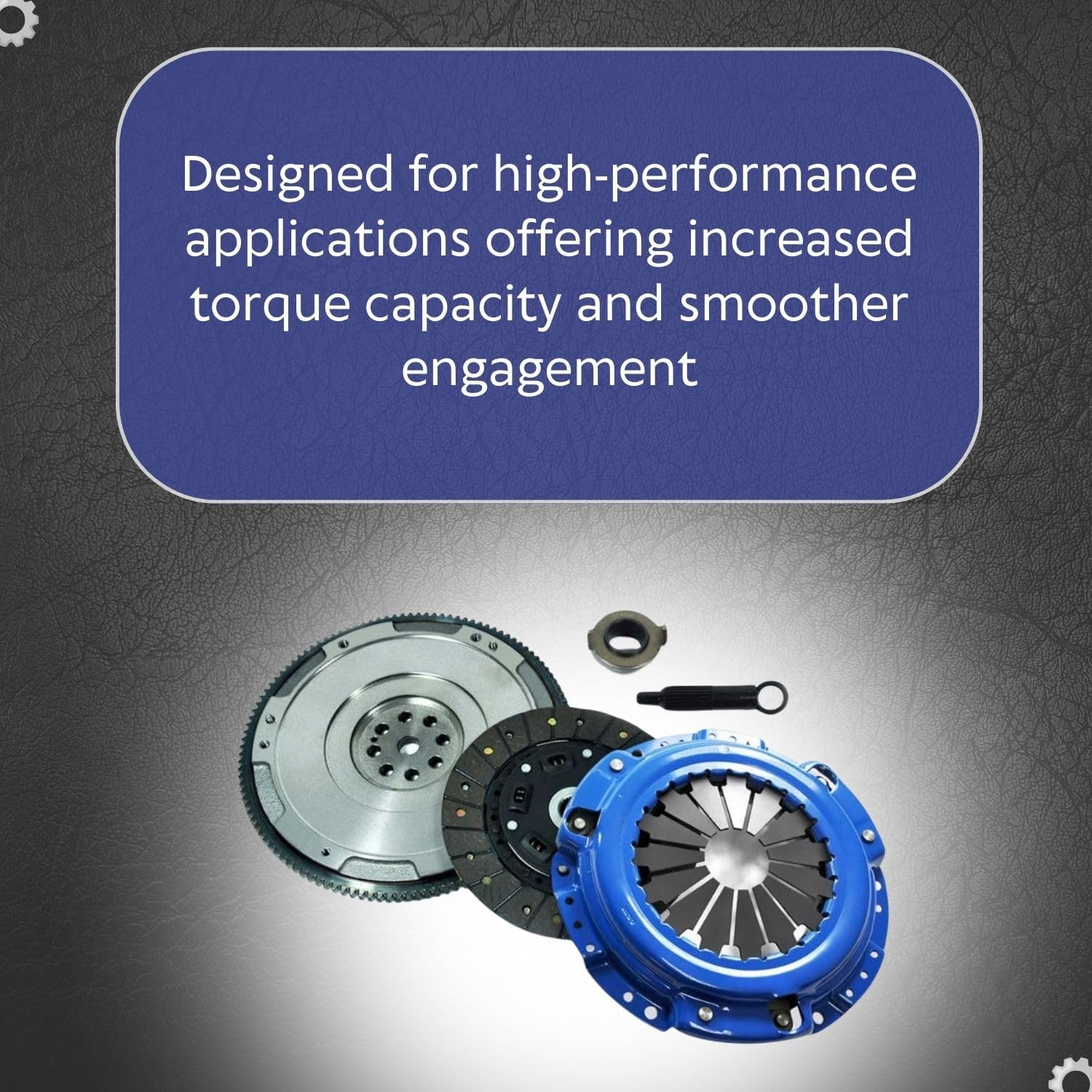 EFT Stage 2 Clutch Kit with HD Flywheel for Honda Acura CL, Accord, Prelude 2.2L, 2.3L - Tough Sprung Center with Carbonized Friction Material - CNC Machined Castings - 12 Month Brand Warranty