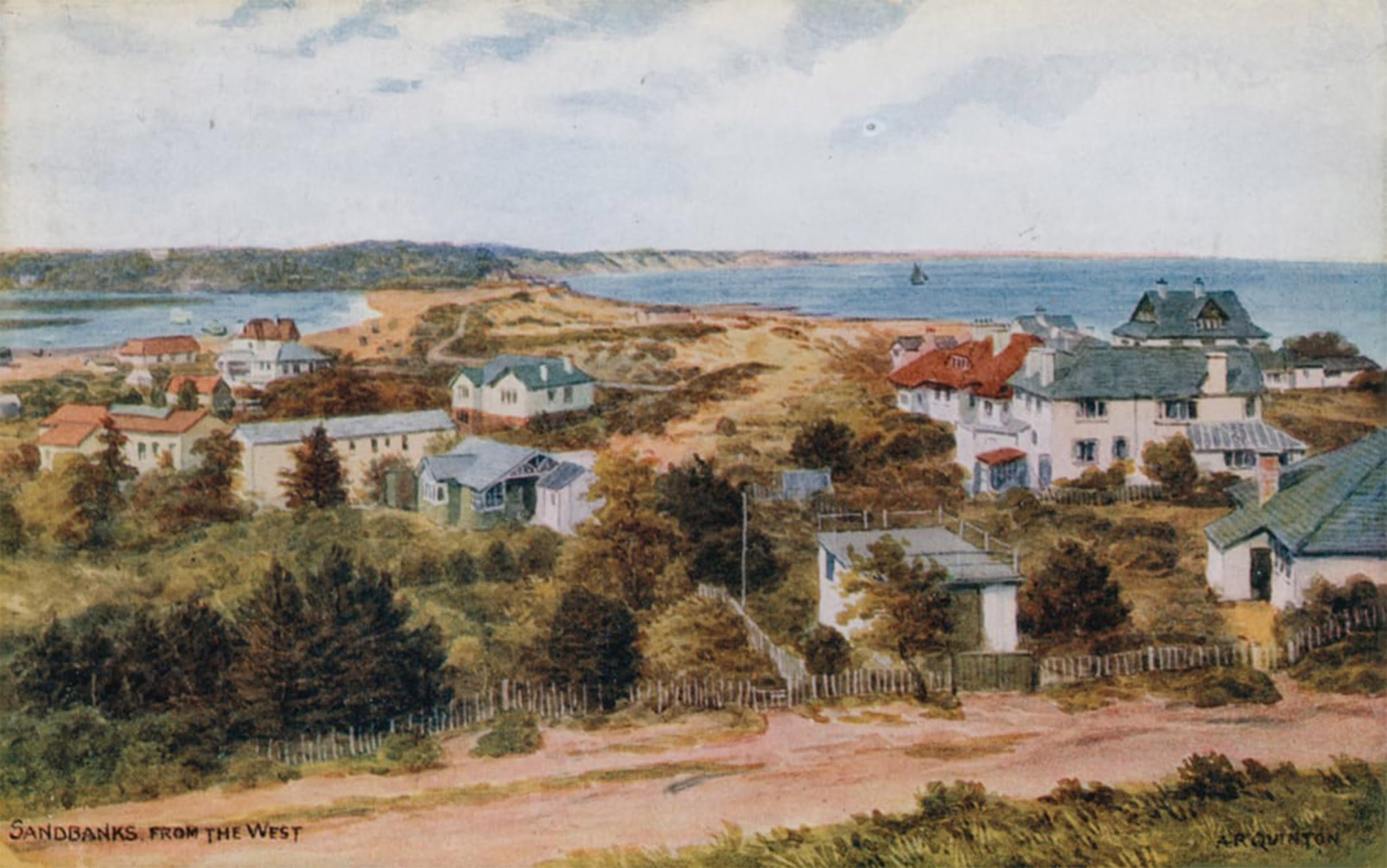 ARTXLXXBN Famous Prints Artwork Pictures Poster Painting Art Sandbanks From the West by Alfred Robert Quinton Artwork Landscape Pictures for Home Decor 60x90cm