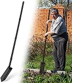 Trench Shovel, 4-Inch Trenching Shovel, Trenching V-Spade for Digging - 56 Inches Trench Digger Tool