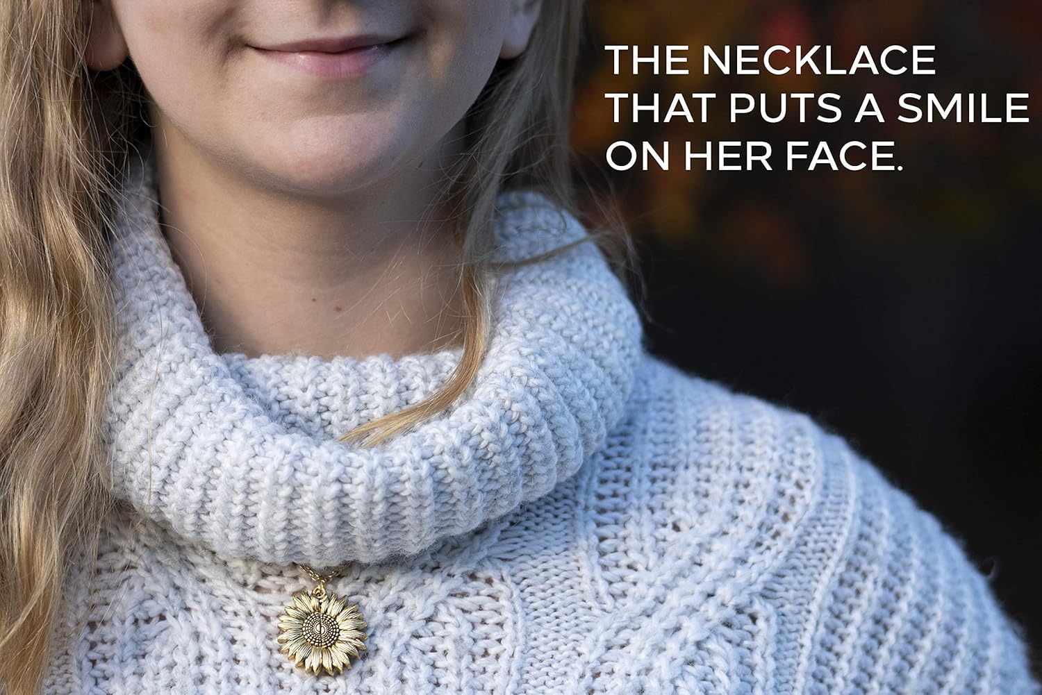 MyLittleSunflower - You are My Sunshine Necklace - Sunflower Necklace Locket with Engraved Hidden Message Pendant for Women, Mother, Daughter - Image 6