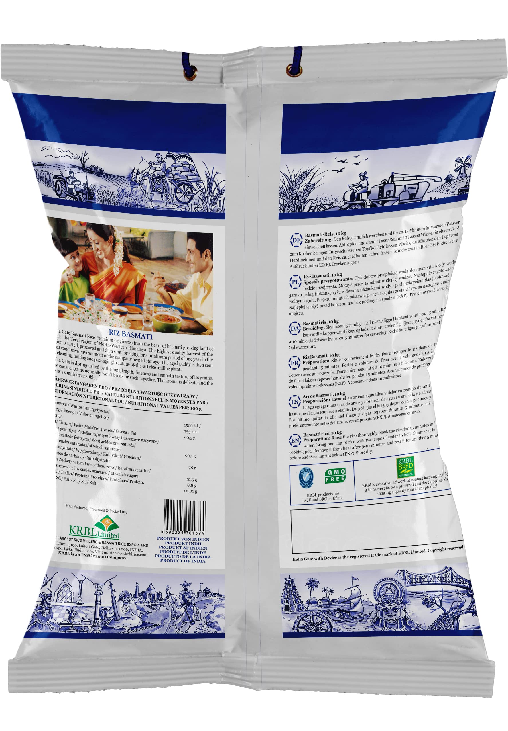 Indiagate Riz Basmati 10000 g