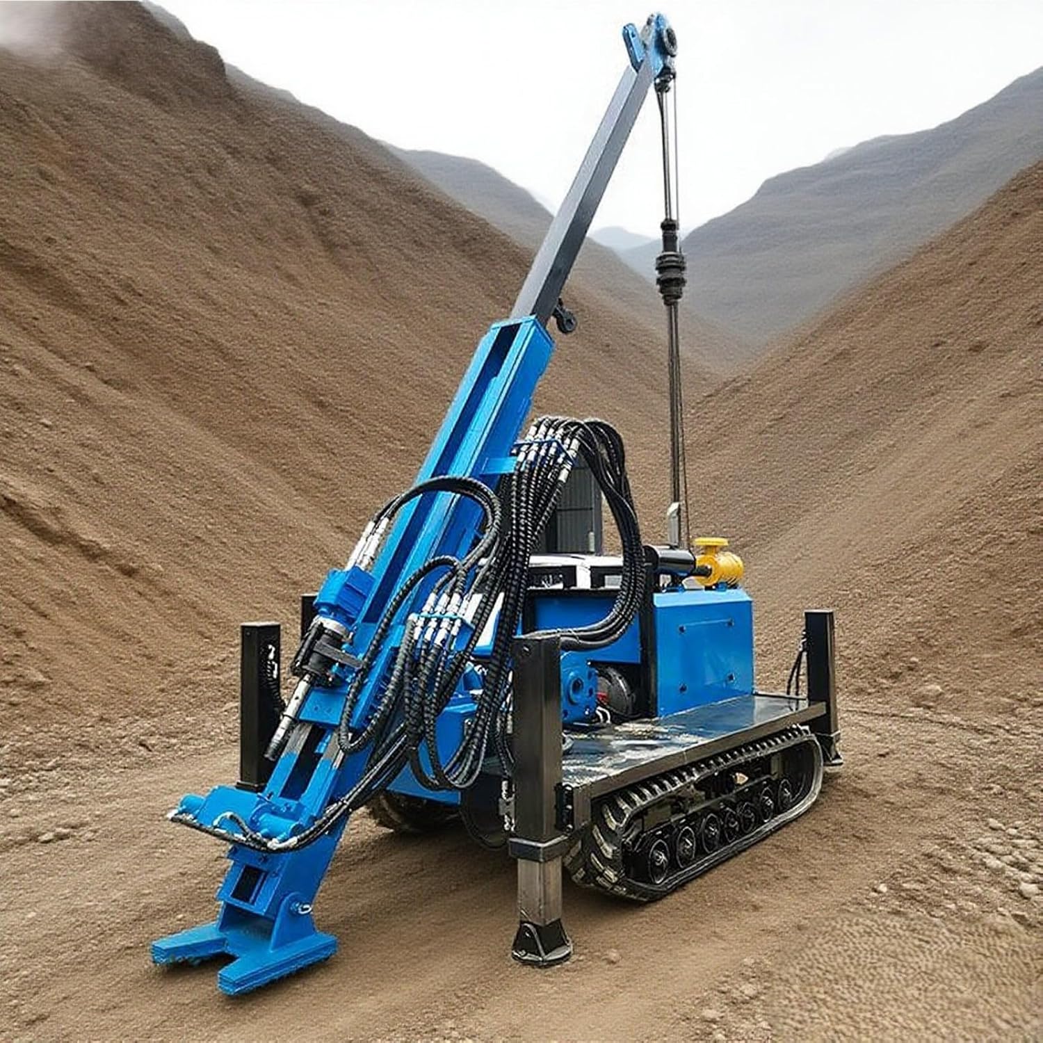Hydraulic Borehole Drill Rig for Core Drilling Geological Exploration and Rock Sampling Adjustable Configuration for Project Needs