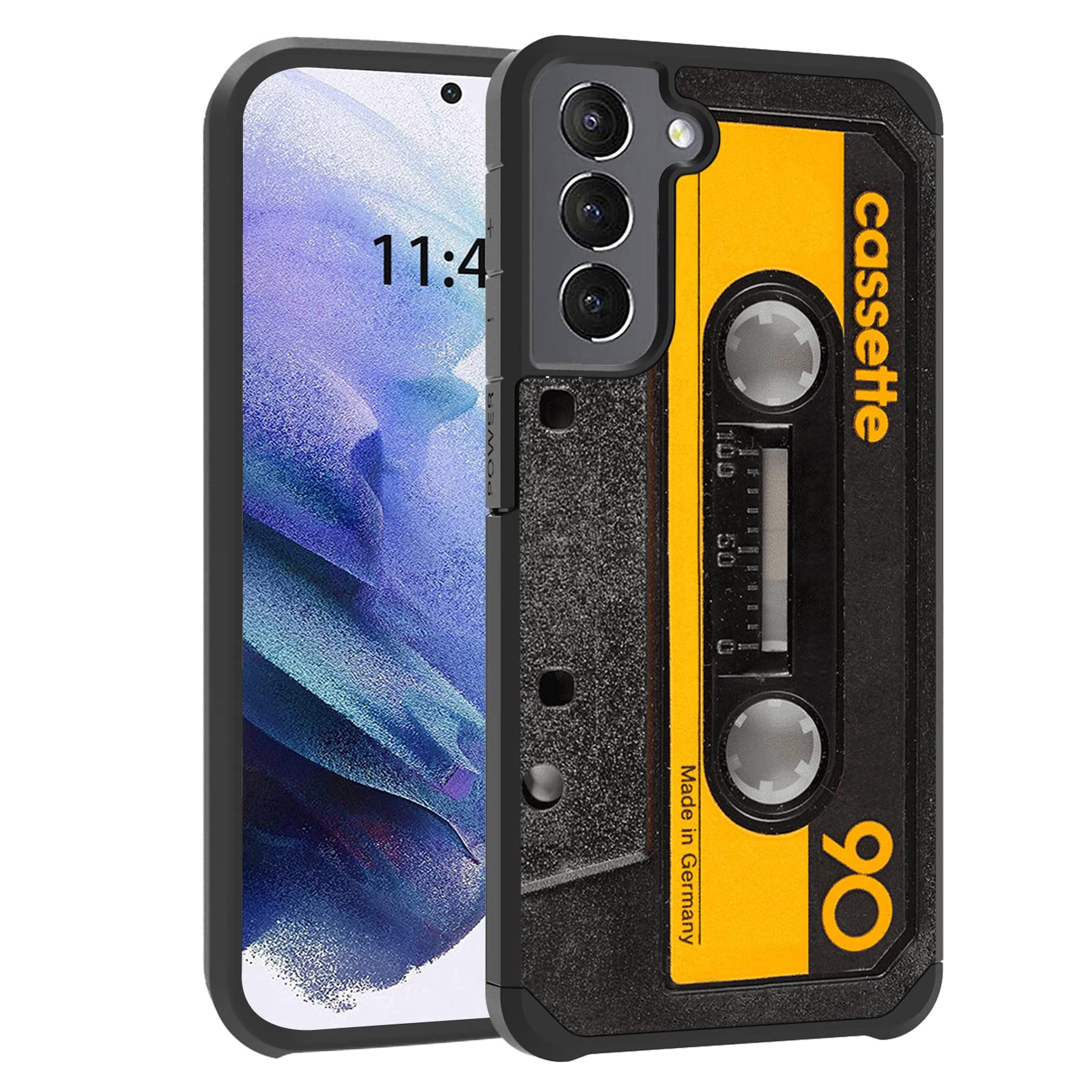 FQTBCEARI Galaxy S23 Case, 2 in 1 Hybrid Hard PC & Soft Silicone Heavy Duty Dual Layer Shockproof Full-Body Protective Case for Samsung Galaxy S23 5G