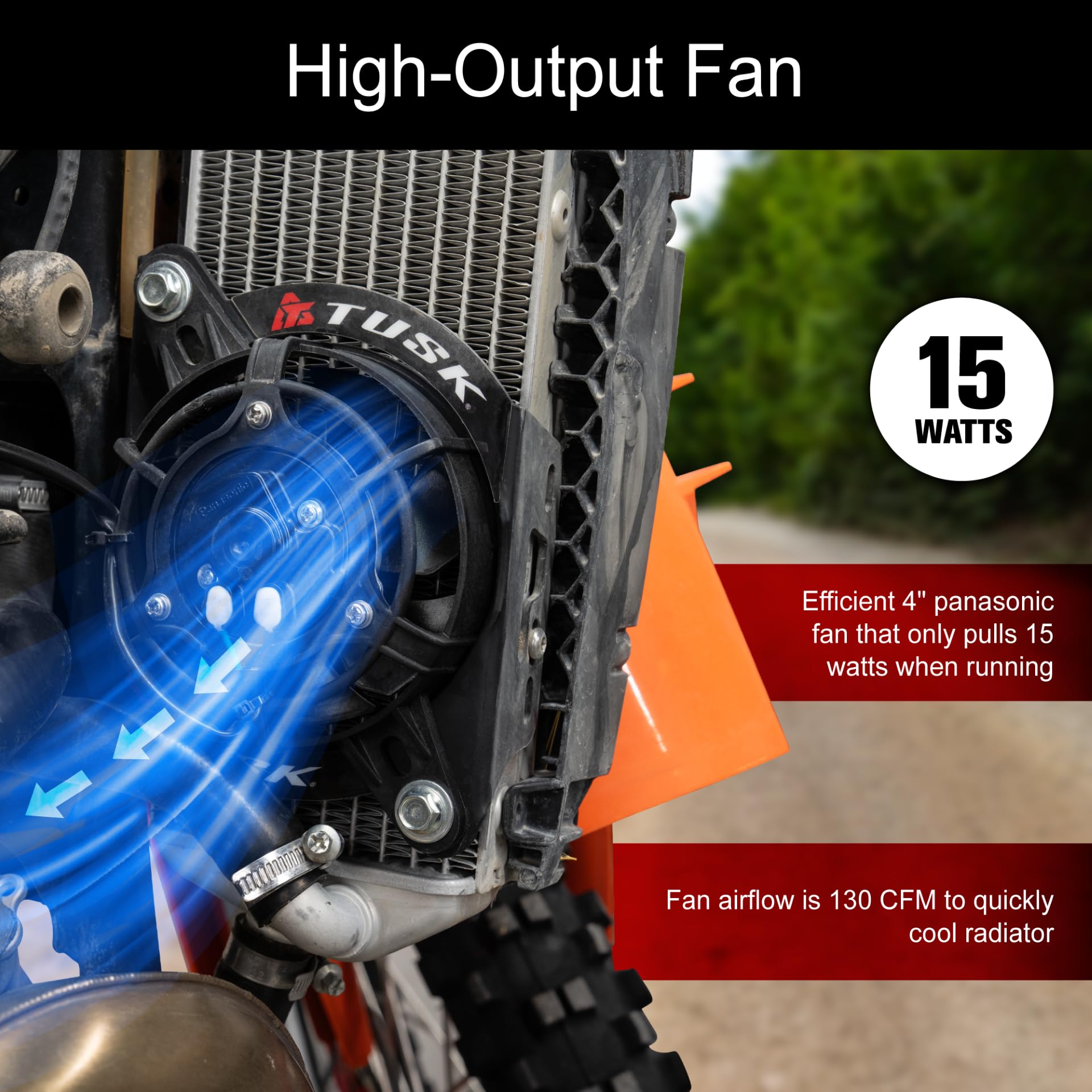 Amazon.co.jp: TUSK タスク デジタルファンキット ラジエターファン