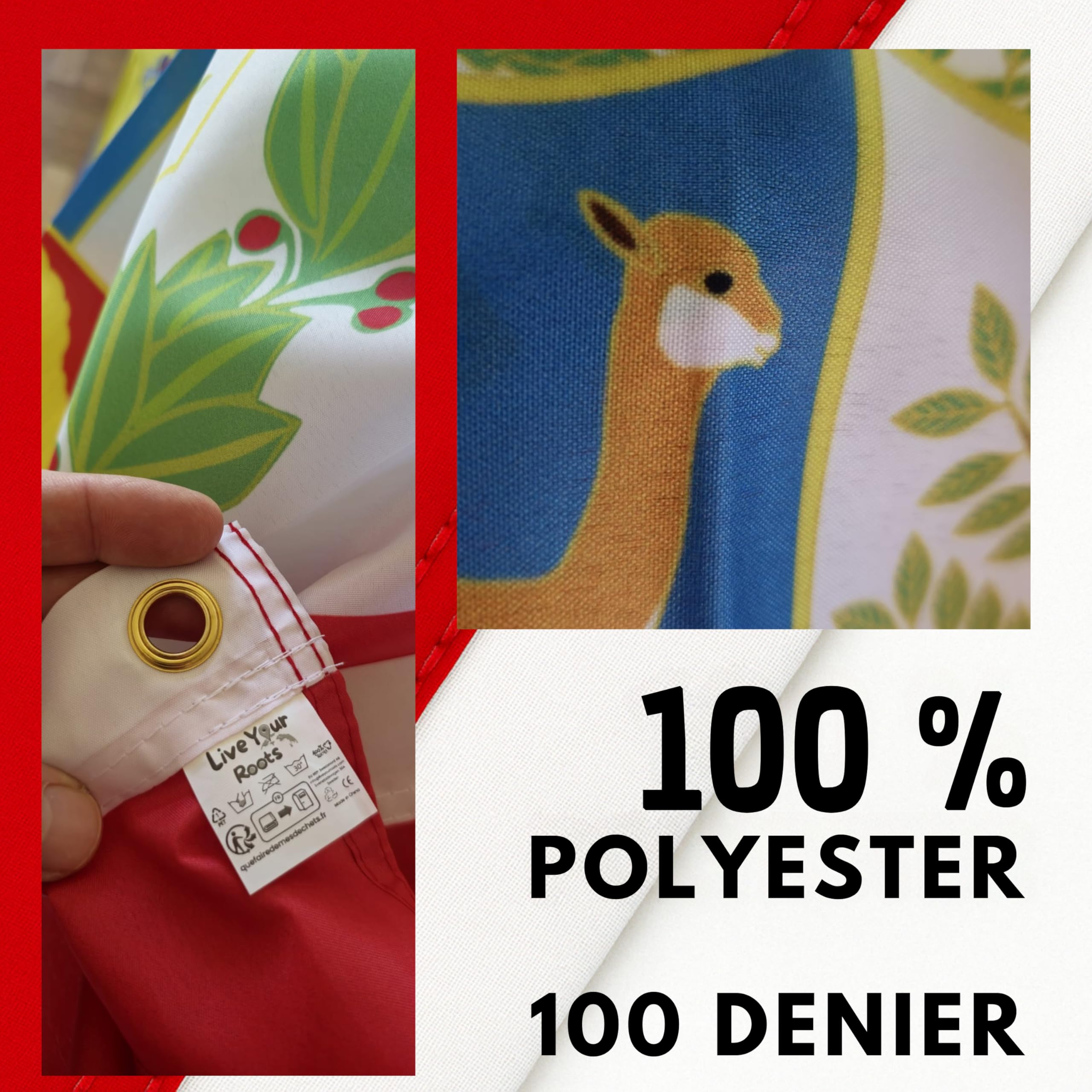 Peru Flagge 90x150 Cm - Offizielle Nationalflagge Für Feiern Und Dekoration