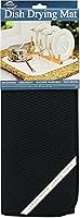 Vista 8 de Envision Home Plato de microfibra secado mat, Tela, Negro, L