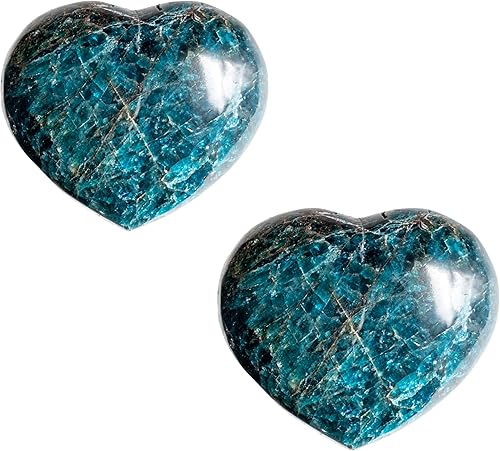 Miniatura 2 de Mineralist Colección de piedra de palmera de corazón de apatita azul regalos del día de San Valentín para ella 25-3 pulgadas 04-065 libras piedra de