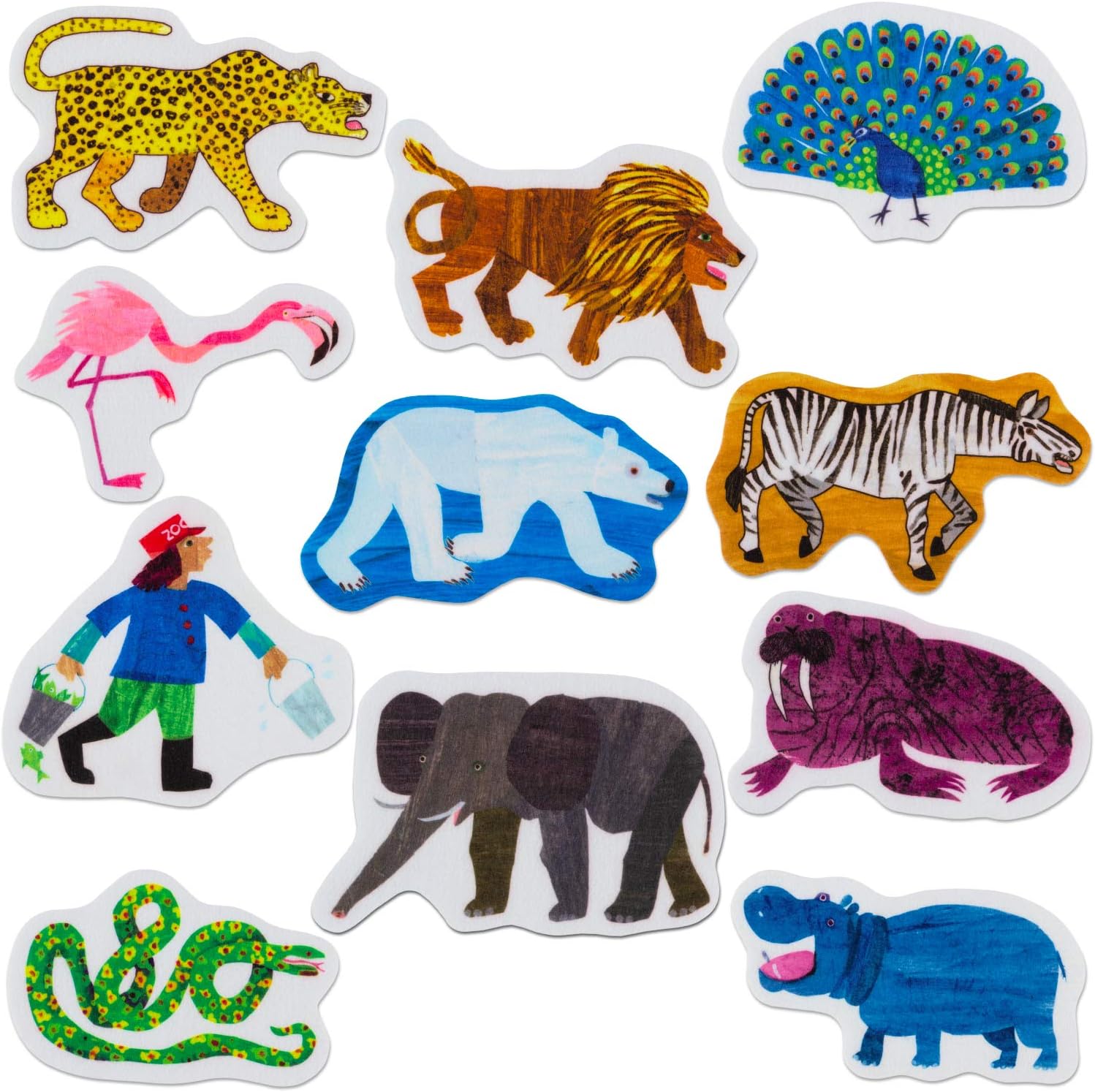 Little Folk Visuals Polar Bear, Polar Bear, What do You Hear? Precut Felt Pieces, 11 Pieces Set