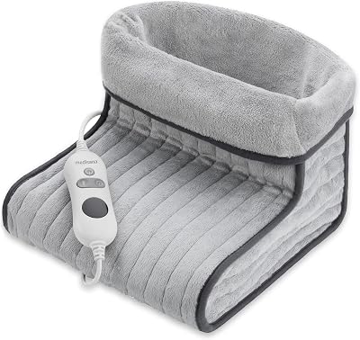medisana FWS Calientapiés, Manta calefactora para los pies, Forro interior mullido y lavable, Desconexión automática, Protección contra el sobrecalentamiento, Hasta la talla de calzado 46