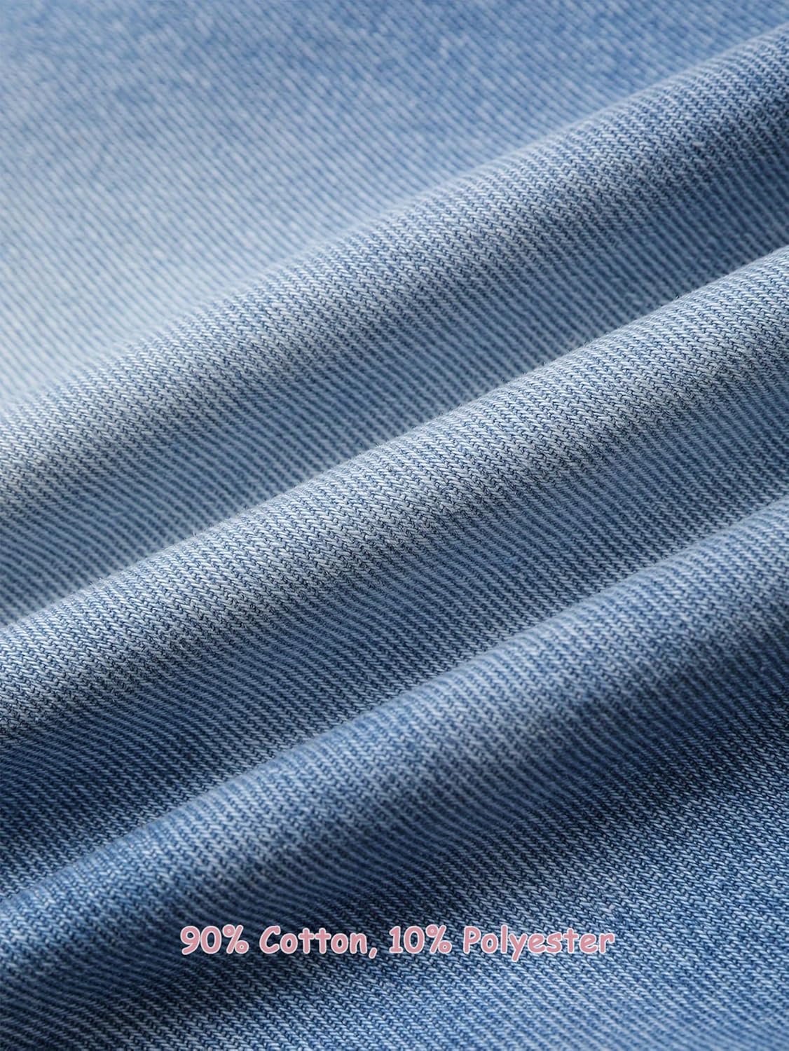 Jeans for Girls Baggy Wide Leg Cute Bow High Elastic Waisted Denim Pants Y2K Boyfriend Skater Streetwear 7-14Y - Image 8