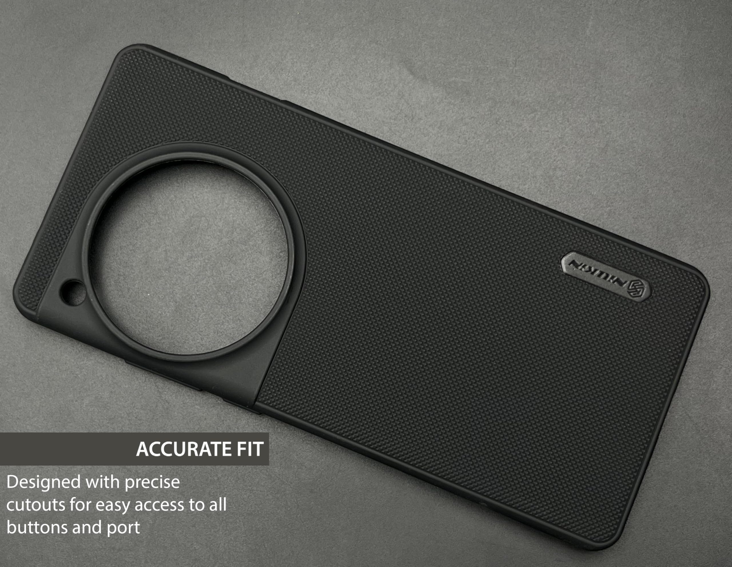 NIUKIN Super Frosted Shield Pro Soft Back Case for OnePlus 12 5G | Shockproof Scratchproof Cover | Black — Amazon image 5