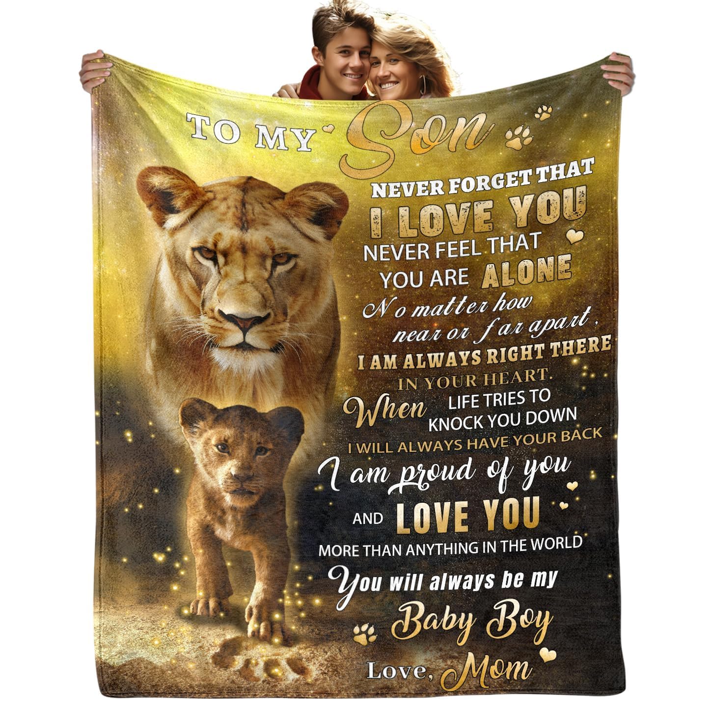 ATOurDealss Birthday Gift for Son from Mom to My Son Blanket Gifts from Mom Blanket for Son from Mom Soft Flannel Blanket and Throws Graduation for Adult Son/Son in Law 60"x80"