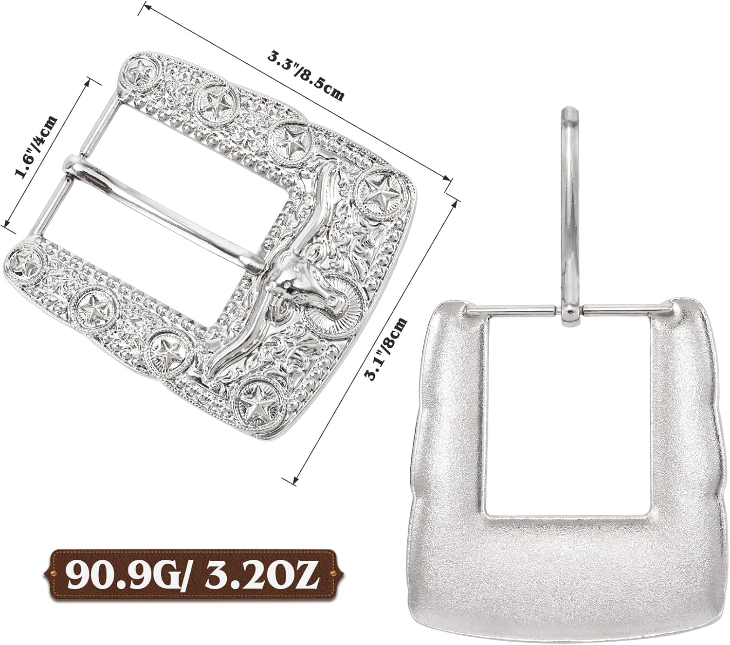 BELTROAD Western Belt Buckles for Men Women Cowboy Rodeo Cowgirl Western Party Mens Replacement Novelty Belt Buckle Gifts - Image 3