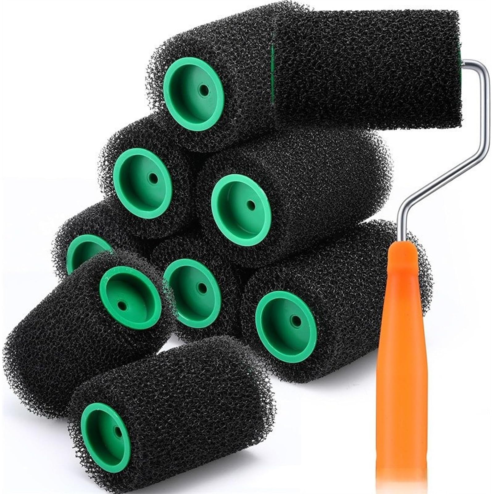 MUXZSIZ Professional Paint Edger Tool 8pcs Paint Roller Brush Kit for DIY Projects Edger for Cutting in Edge Painting Tool