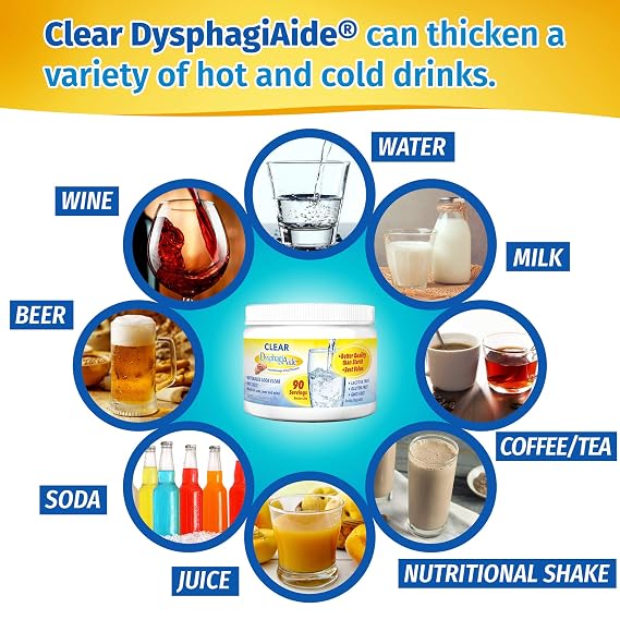 Clear DysphagiAide Level 3, Moderately-Thick, 20 ct Single Serve Packets and 90 Serving Jar Bundle