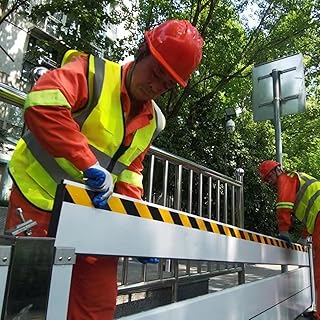 Removable Flood Gate for Driveway/Parking Lot/Garden Divider, 0.5-2m Wide Flood Control/Water Barrier Threshold 60cm High Aluminum Shield, Portable Flood Emergency Guard Reusable Anti-Flood Wall (