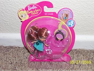 Barbie Peek a Boo Petites Ring Doll #522 Teal Princess Dress Manufactured in 2008