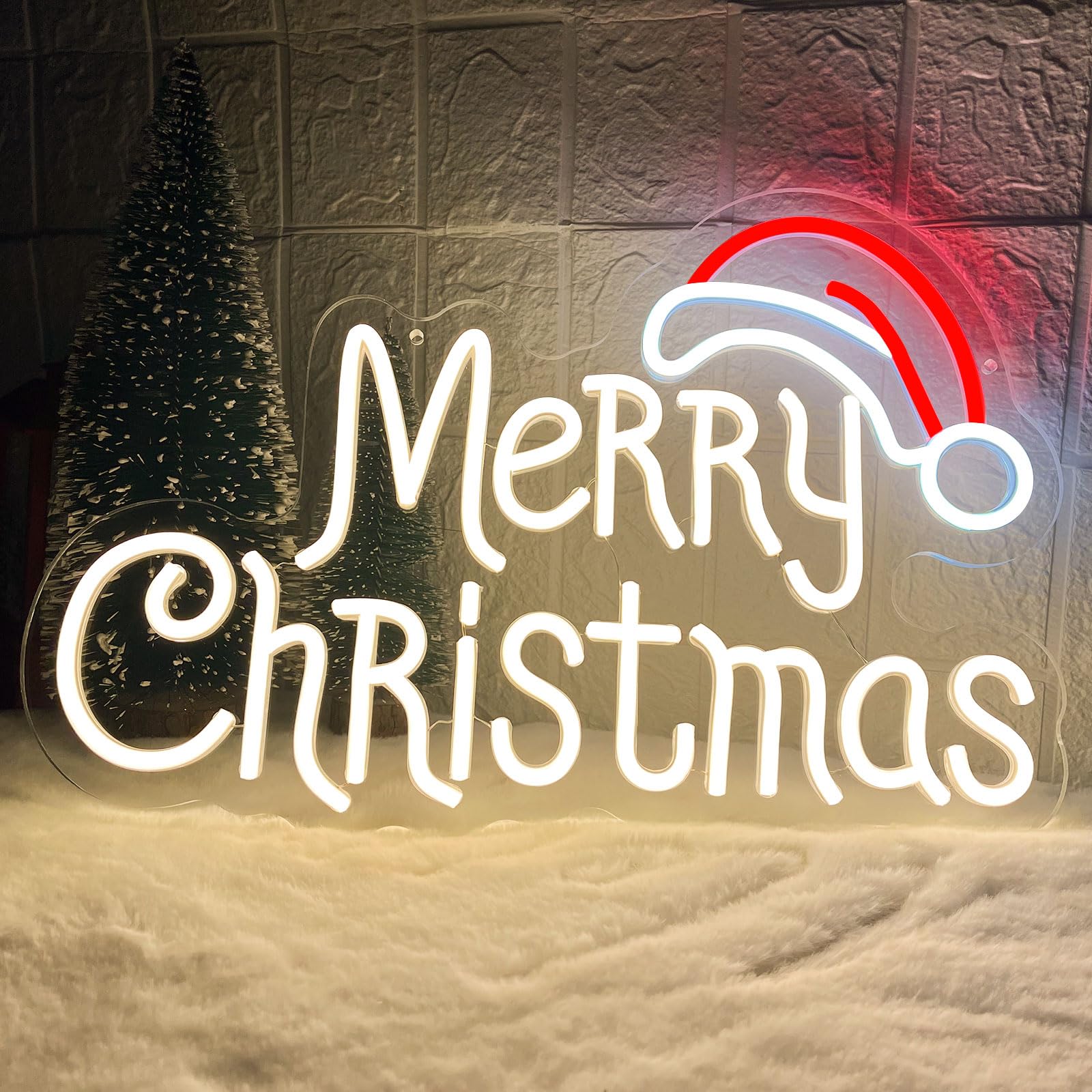 クリスマス飾　メリークリスマス　merry Xmas　LEDネオンサイン Merry Christmas Neon Signs, Warm White Merry Christmas Neon