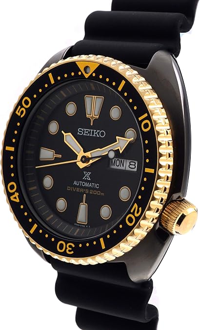 Seiko Prospex Turtle Black Gold Special Edition Diver's 200M Automatic Watch SRPD46K1