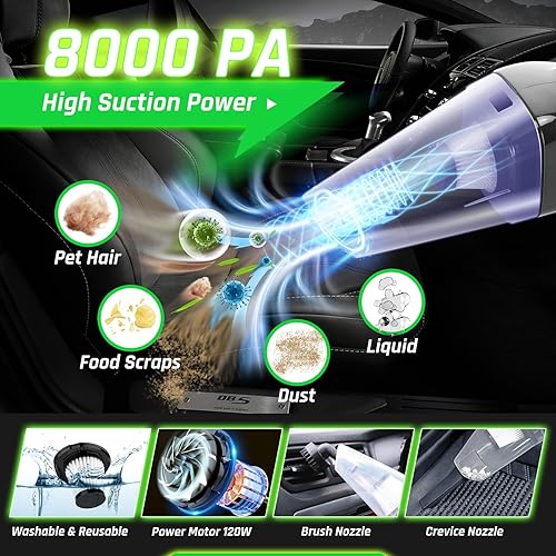 Miniatura 2 de Kit de limpieza interior de automóvil, 47 piezas, kit de limpieza de automóvil, kit de limpieza para el interior del automóvil, kit de lavado de