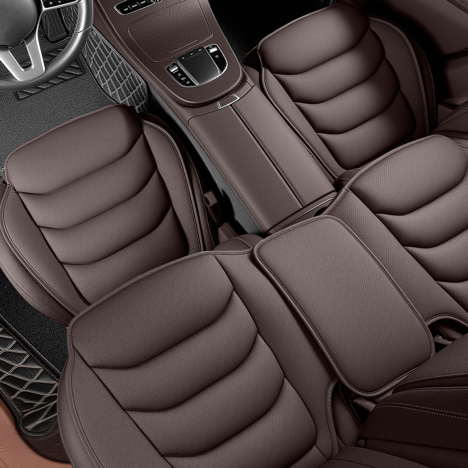 ZDDFCVB Car Seat Cushion, For VW Passat B6 3C Variant Kombi 2005-2025, Auto Cushion Pad Mat Protector, for Car Office Chair and Home Chair, Non-Slip Base,D