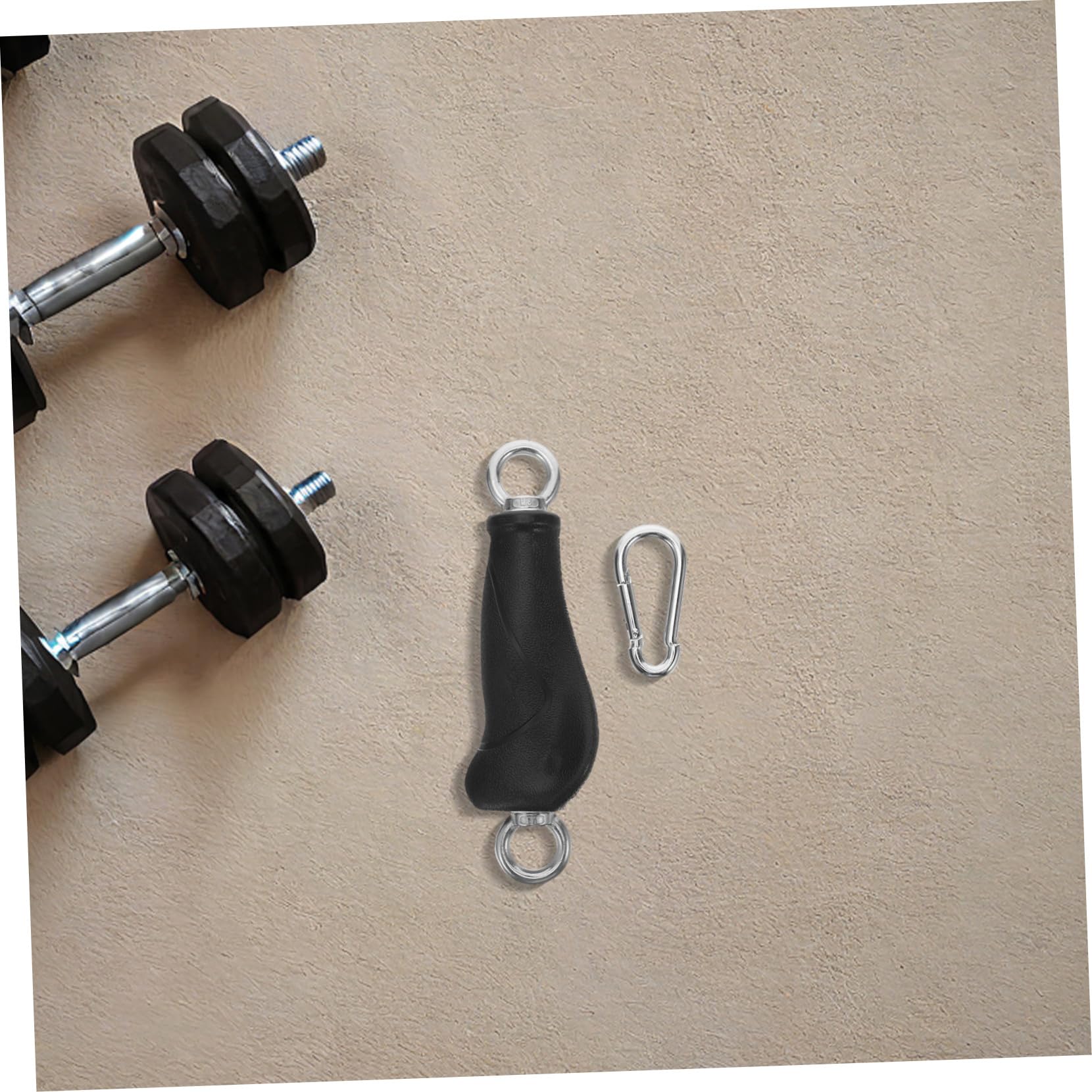 Anneome 2 Szt. Szt Uchwyty Do Maszyn Kablowych z Podwójnym Pierścieniem Ergonomiczne Wytrzymałe Rączki Do Treningu Siłowego Kompatybilne z Różnym Sprzętem Fitness Wygodne i Trwałe