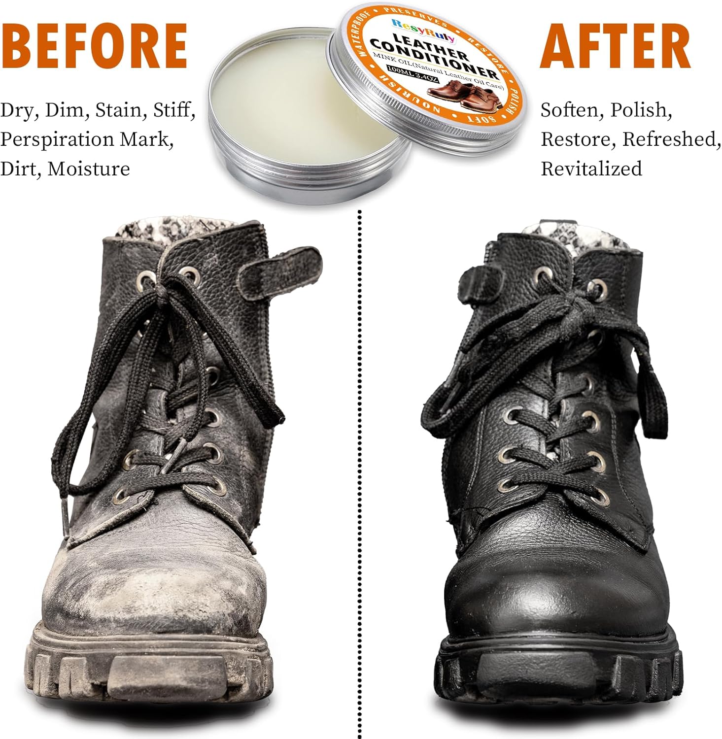 Mink Oil Paste Leather Conditioner Boots Wax Zimbabwe Ubuy
