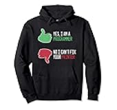 Programmer Printer Fix Coding Coder Code Web Developer Gift Pullover Hoodie