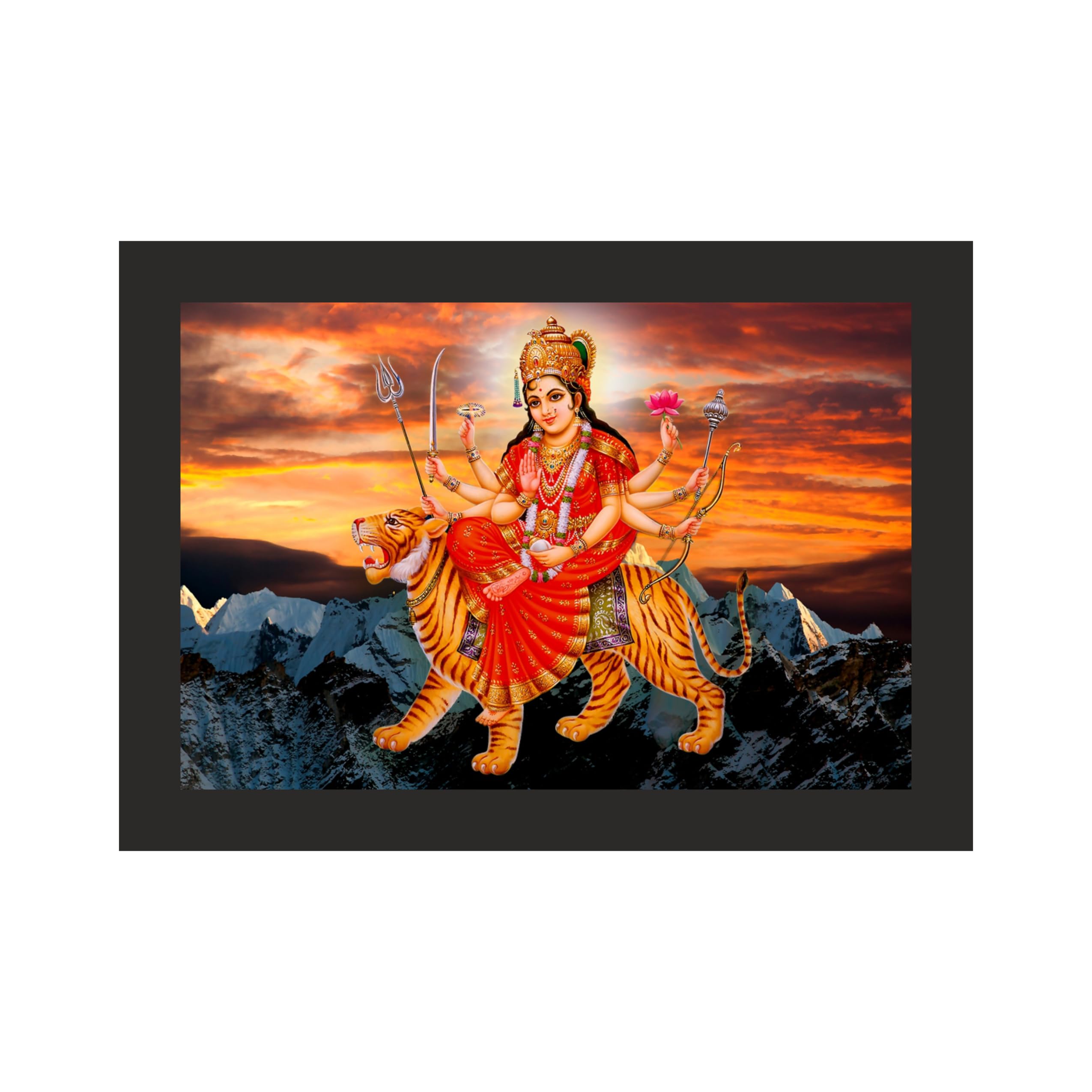 Majestic Maa Durga Wall Art