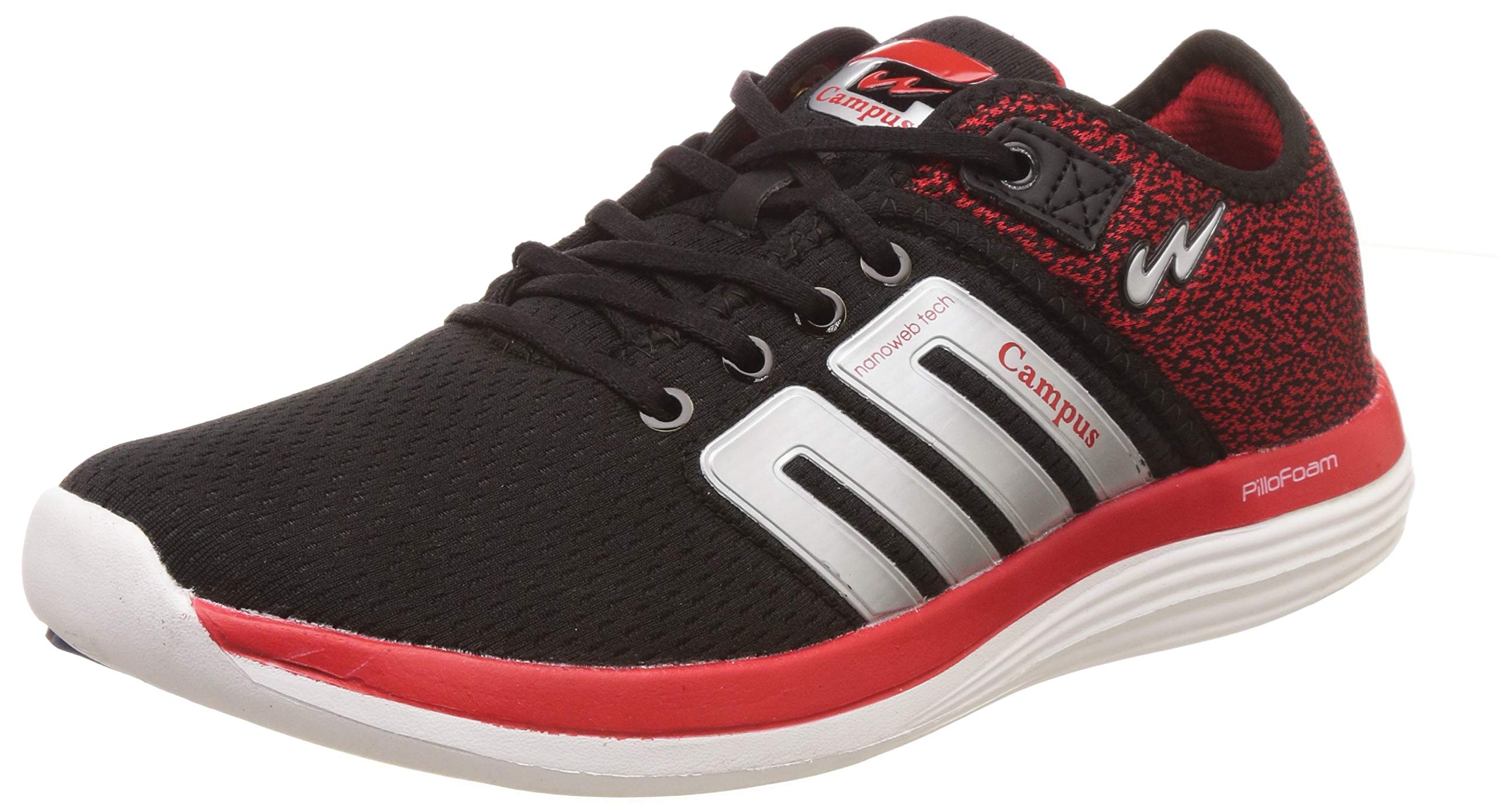 Campus Mens Metal Blk/Red/Wht Running Shoes-8 UK/India (42 EU) (5G-638) (B07L6DM8C8) Amazon Price History, Amazon Price Tracker