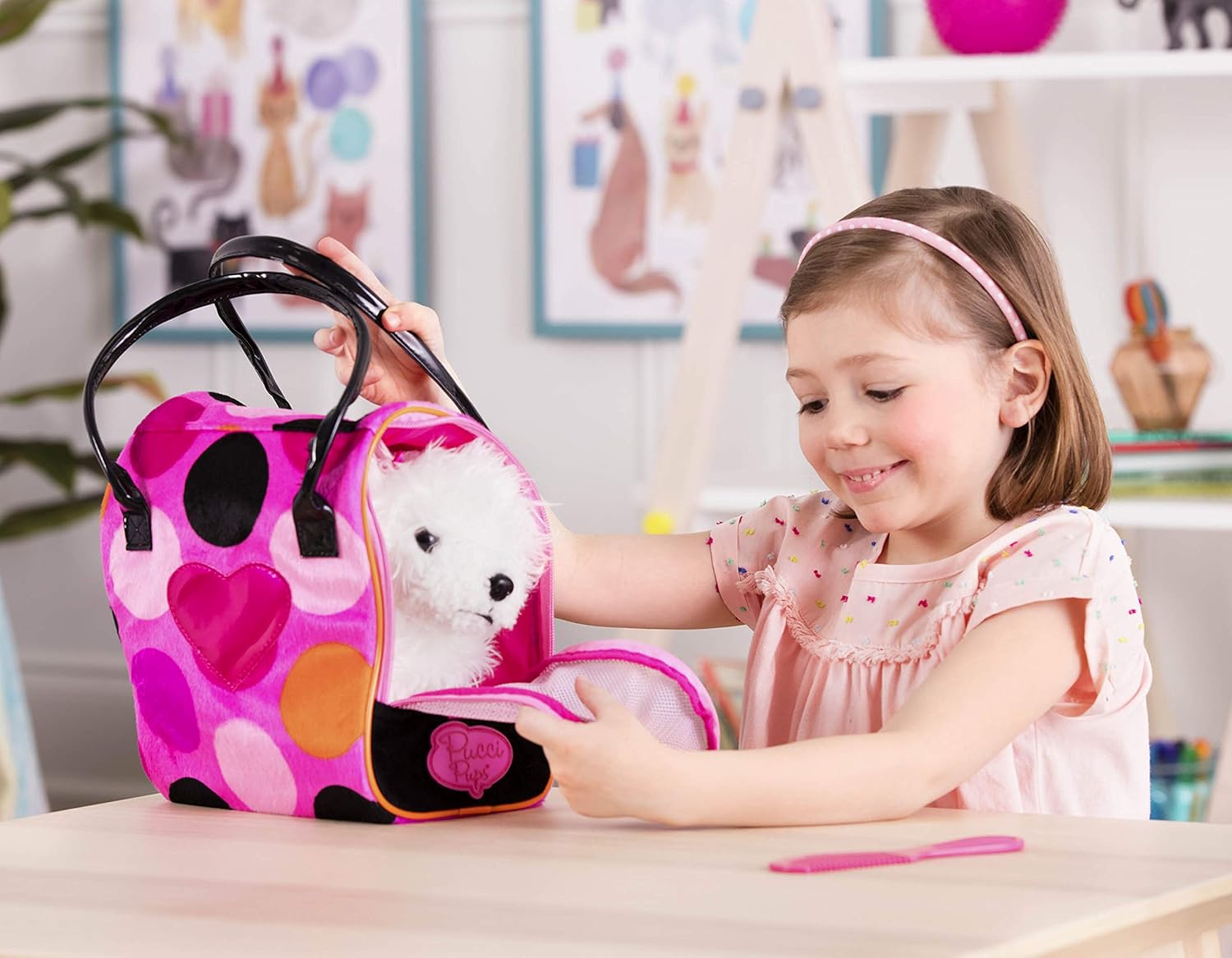 Unleash Style with the Pucci Pups Polka DOT Glam Bag: A Must-Have for Bichon Lovers!