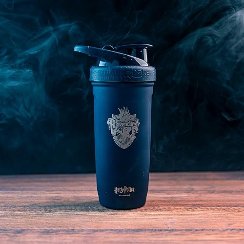 Miniatura 2 de Smartshake Reforce - Botella agitadora de acero inoxidable de Harry Potter Ravenclaw (30 onzas30 onzas), botella agitadora deportiva ligera con tapa