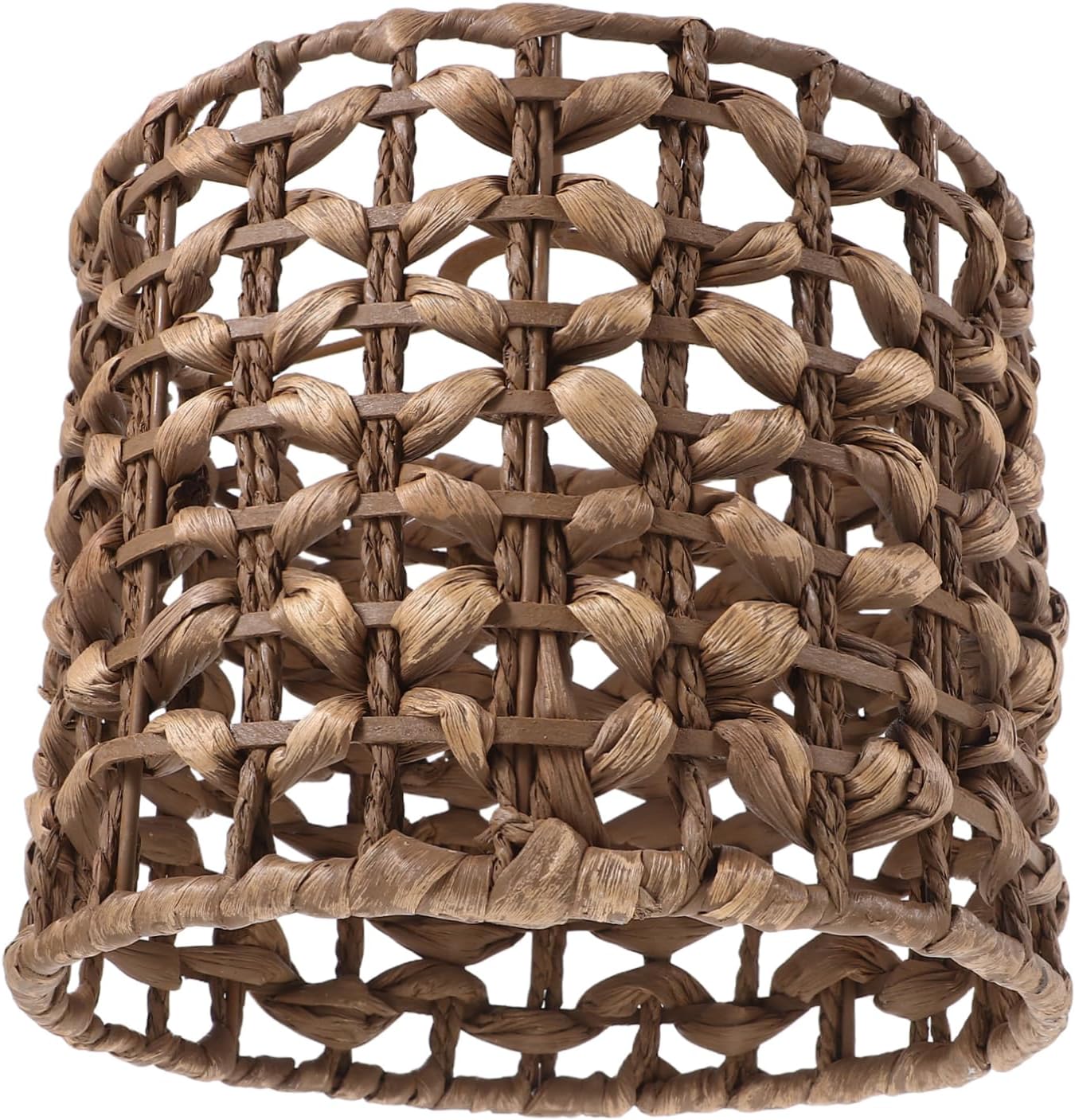 Cabilock Natural Rattan Drum Shade Woven Lamp Cover for Pendant Lights for Dining Rooms and Bedrooms Effortless Installation Elegant Design Safe Materials