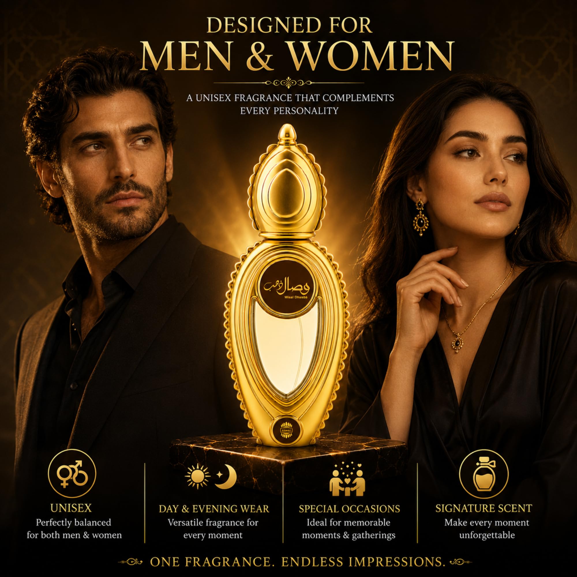 Wisal Dhahab by Ajmal Eau De Parfuim Spray (Unisex) 1.7 oz