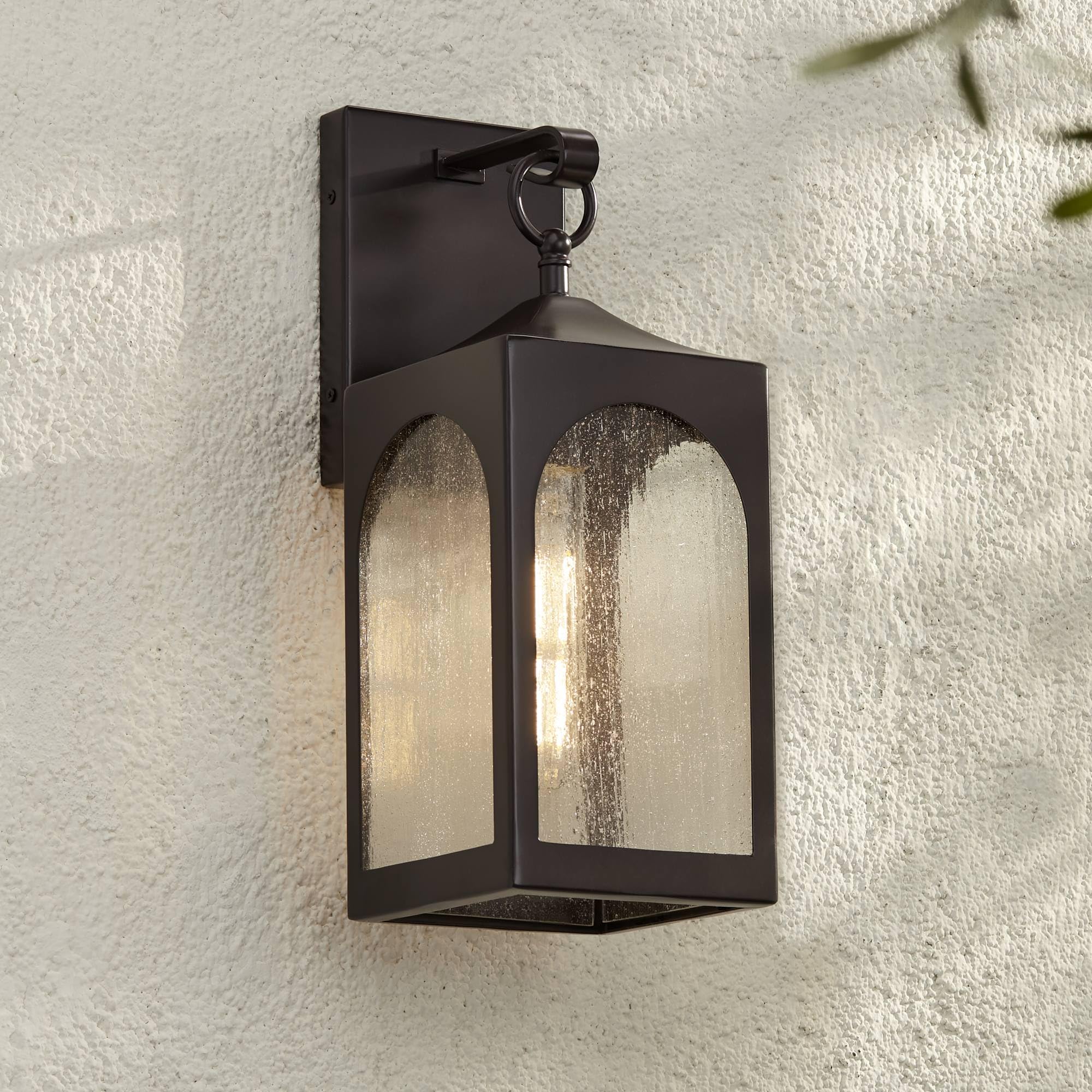 Possini Euro Design Tyne Modern Outdoor Wall Light Fixture Bronze