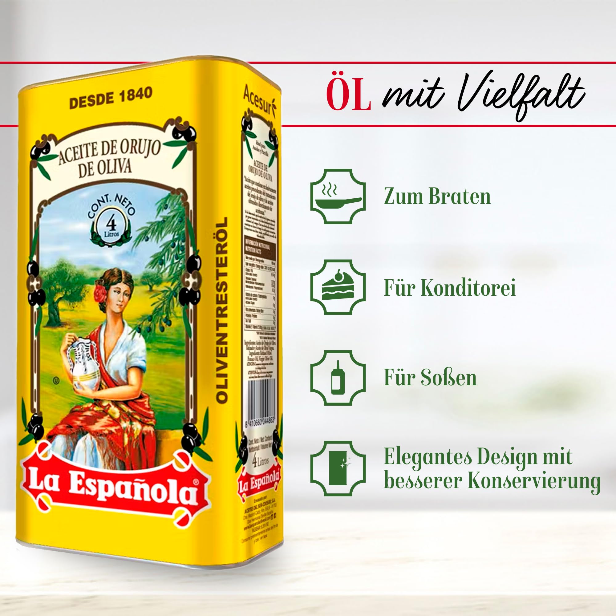 LA ESPAÑOLA – Oliventresteröl Herkunft Spanien (4 L)