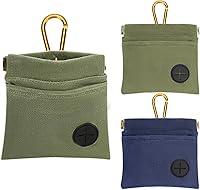 PETKNOWS 2 Pack Dog Treat Pouch - Auto Closing Portable Training Bag, Hands-Free Walking & Outdoor Puppy Snack Reward Pouch