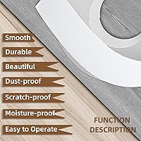 Vista 14 de GSCIT Club Bandas de borde de roble, rollo de 1 pulgada x 10 pies de bandas de borde de chapa - Cinta de madera real flexible previamente pegada