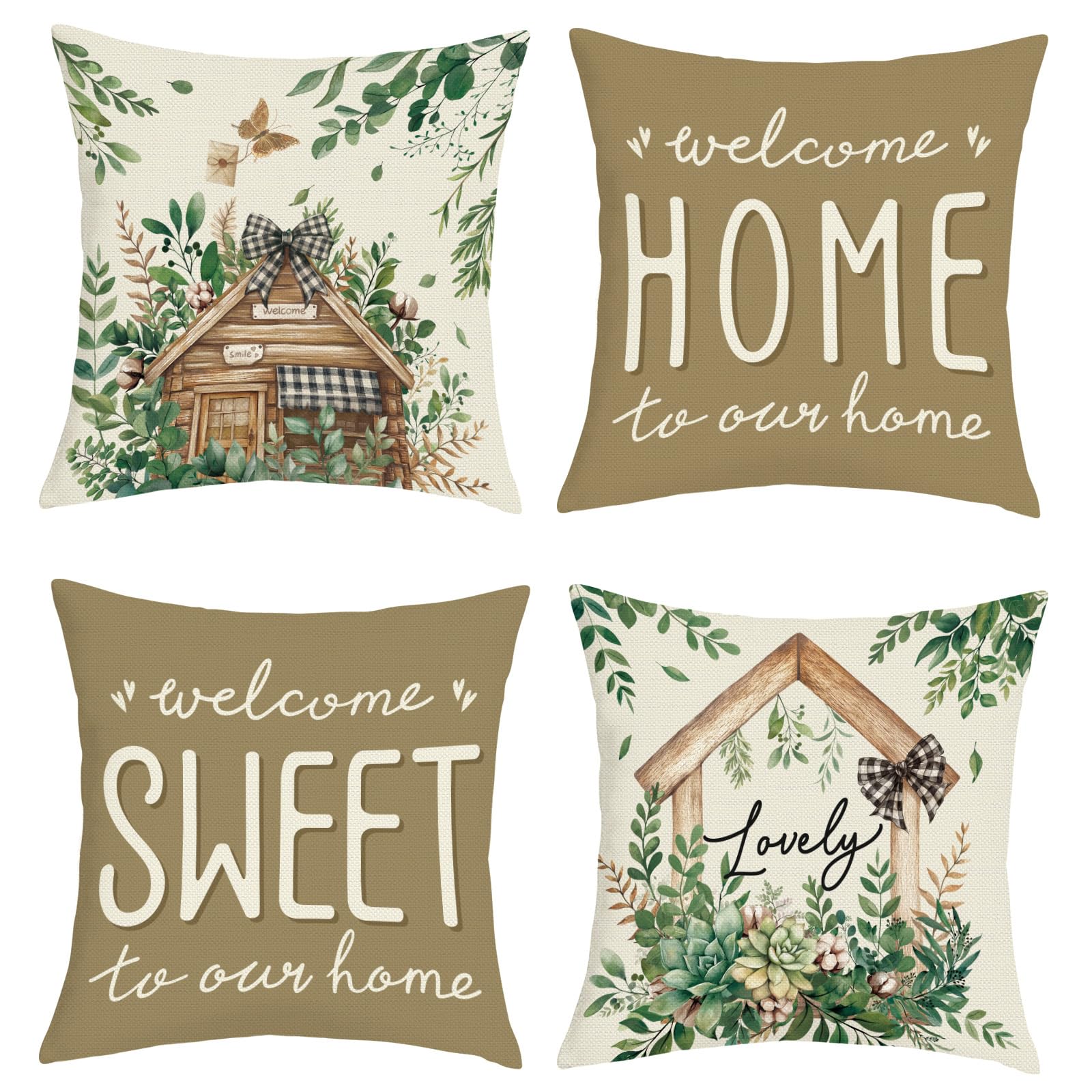 Joymaison Housse Coussin 45x45 Lot De 4 Marbre Turquoise Taie D'oreiller Motif Abstrait Moderne Marbre Housse D'oreiller Pour Coussins Canapé Housses Home Décor