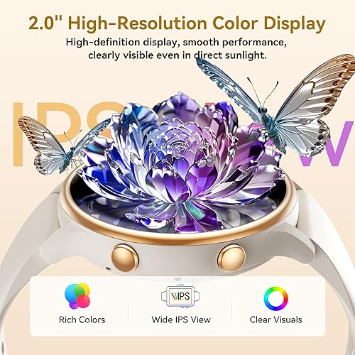 Miniatura 3 de KEEPONFIT Relojes inteligentes para mujer, rastreador de actividad física con monitor de frecuencia cardíaca y SpO2, rastreador de actividad