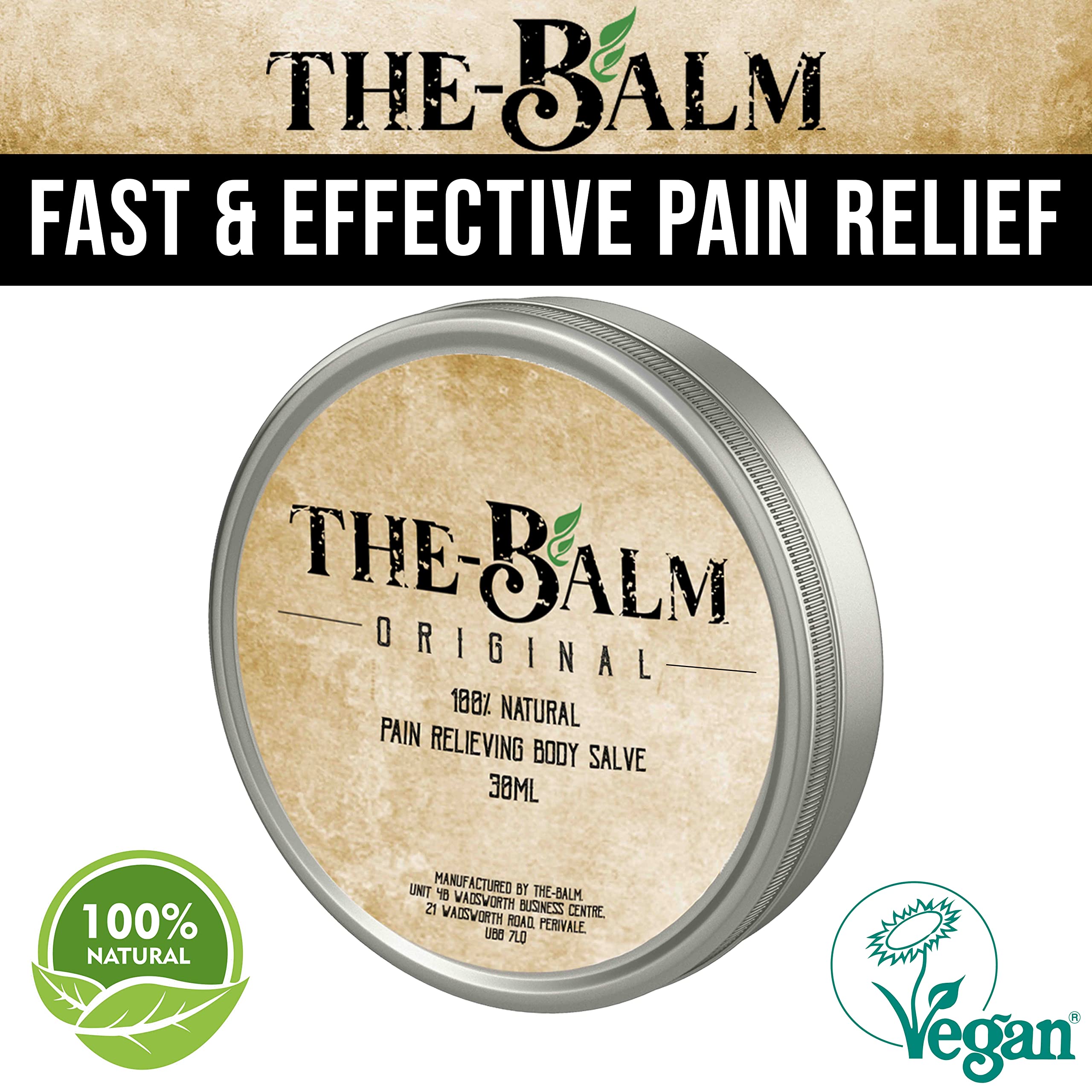 Buy TheBalm Fast Acting All Natural & Vegan Pain Relief Balm Muscle
