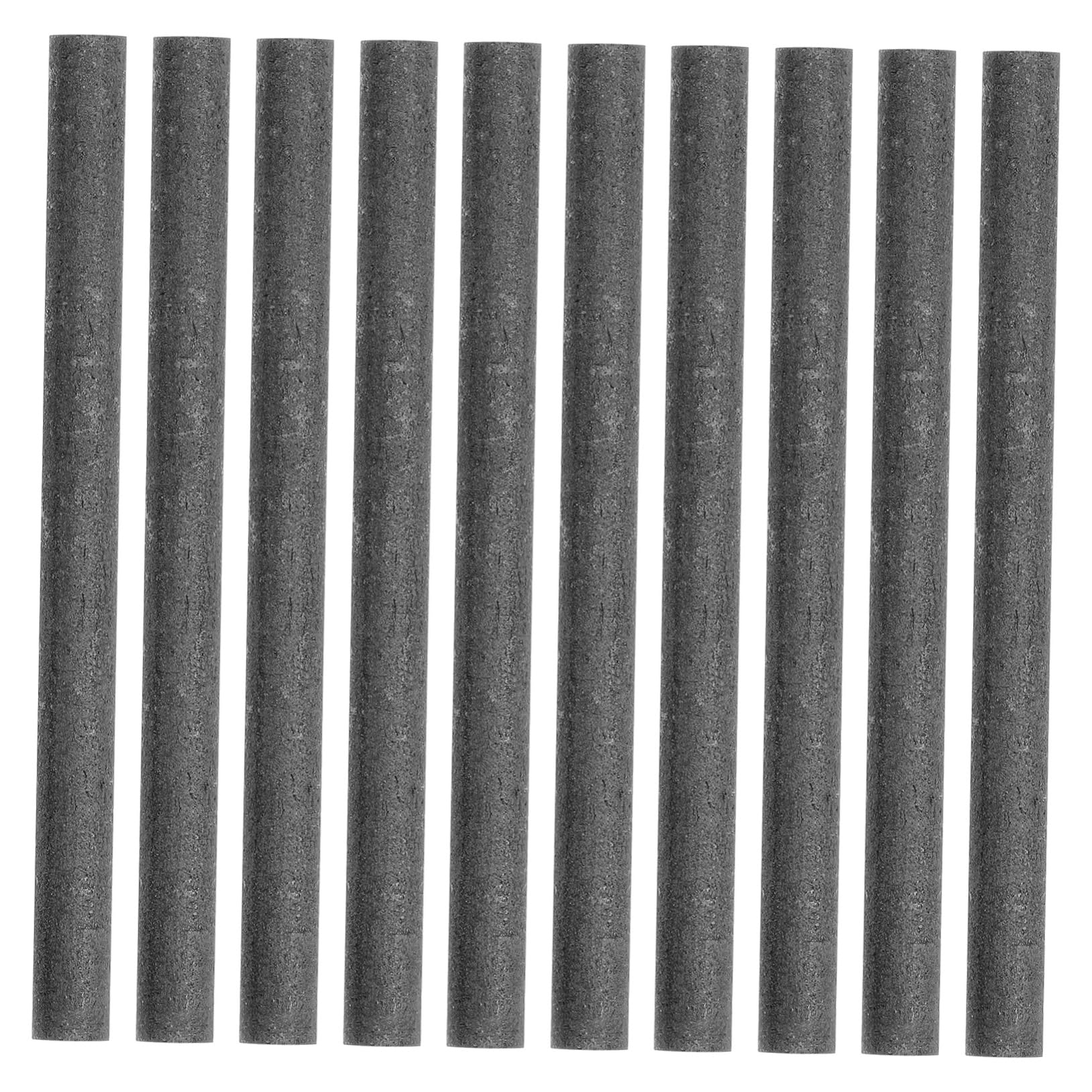 CIYODO 10pcs Graphite Rod Carbon Tubes Tuff Carbon Marking Pencil Carbon Fiber Rods Rod Tube Carbon Fiber Tubes Carbon Rod Graphite Electrode Cylinder Carbon Fiber Pole Arc Rod Black