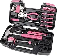 Apollo Tools Conjunto De Ferramentas Domésticas 39 Peças Rosa