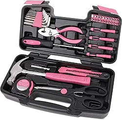 Apollo Tools Conjunto De Ferramentas Domésticas 39 Peças Rosa