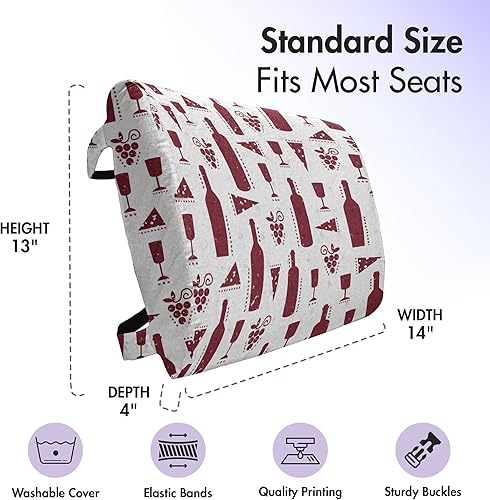 Miniatura 209 de Lunarable Teal Travel Pillow Neck Rest, Aquatic Fauna Theme Hand Drawn Style Various Starfish in Blue Shades, Memory Foam Traveling Accessory for