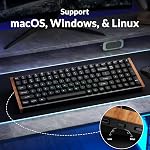 Keychron K4 HE 96% Wireless Magnetic Linear Switch Gaming Keyboard - Rapid Trigger, Adjustable Actuation, RGB Backlit, Tri-Mode (Bluetooth 5.2/2.4GHz/USB-C) Mac & Windows - PBT Keycaps & Wood-Aluminum